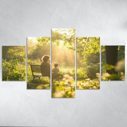 In Every Breath The Essence Of Motherhood Custom Paintings Frame