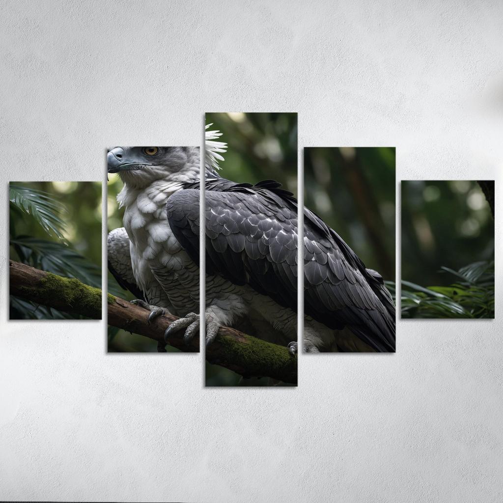The Enchanting Harpy Eagle Ruler Of The Rainforest Canvas Paintings Frame