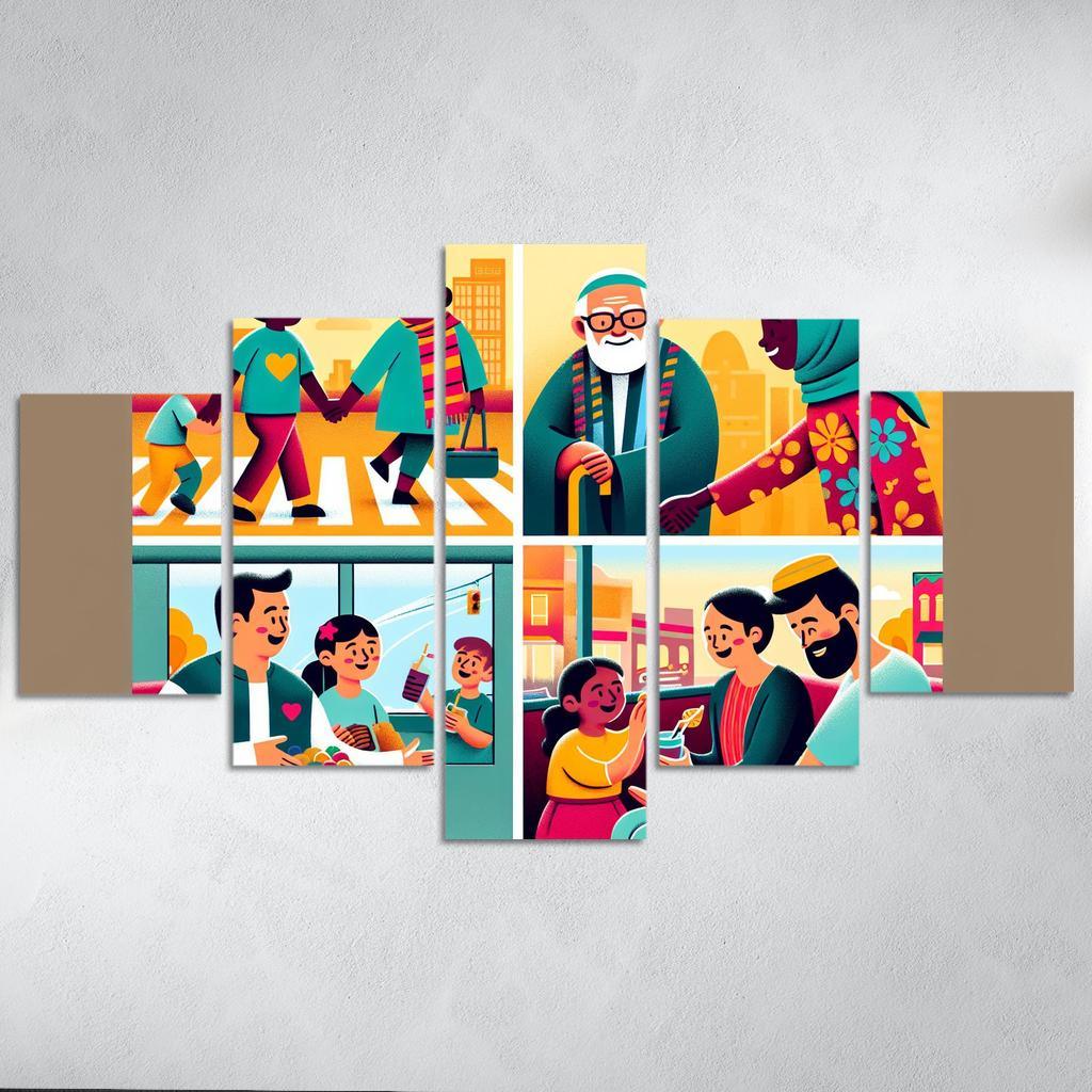 The Art Of Kindness Promoting Compassion In Society Custom Paintings Frame