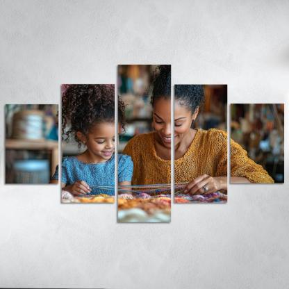 The Tapestry Of Love Weaving Memories Together Canvas Paintings Frame
