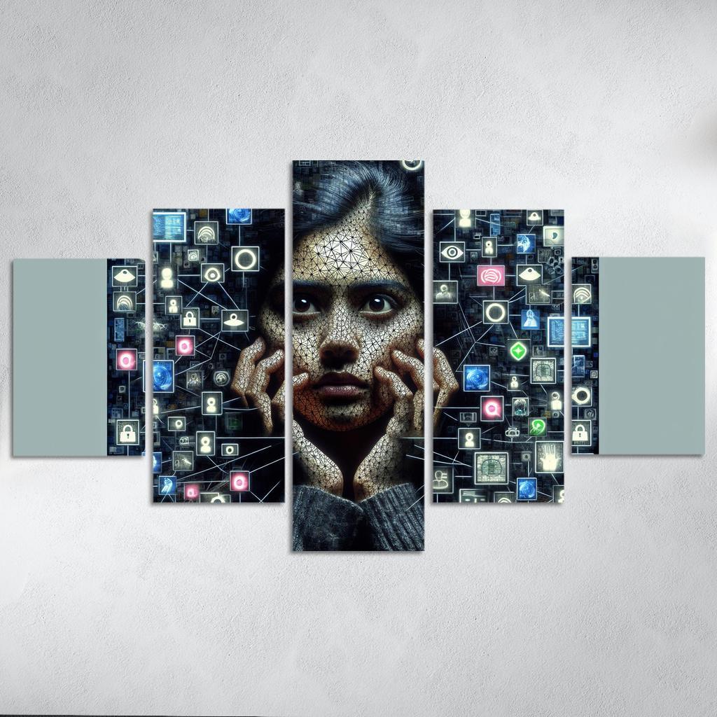 Digital Shadows Privacy In The Modern World Custom Paintings Frame