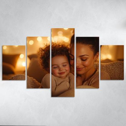 The Comfort Of Her Love A Mothers Embrace Canvas Paintings Frame