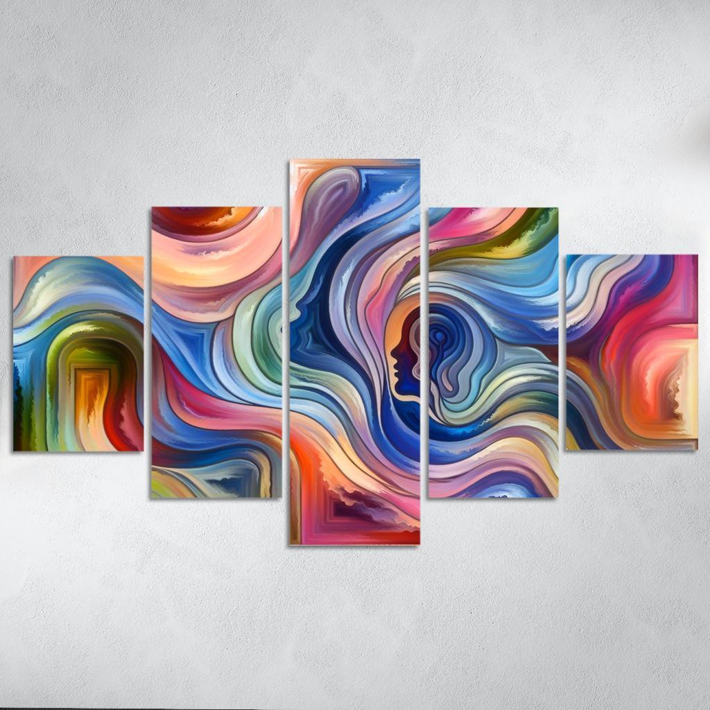 Chronicles of Emotion 5 Piece HD Canvas Wall Art-Original Frame