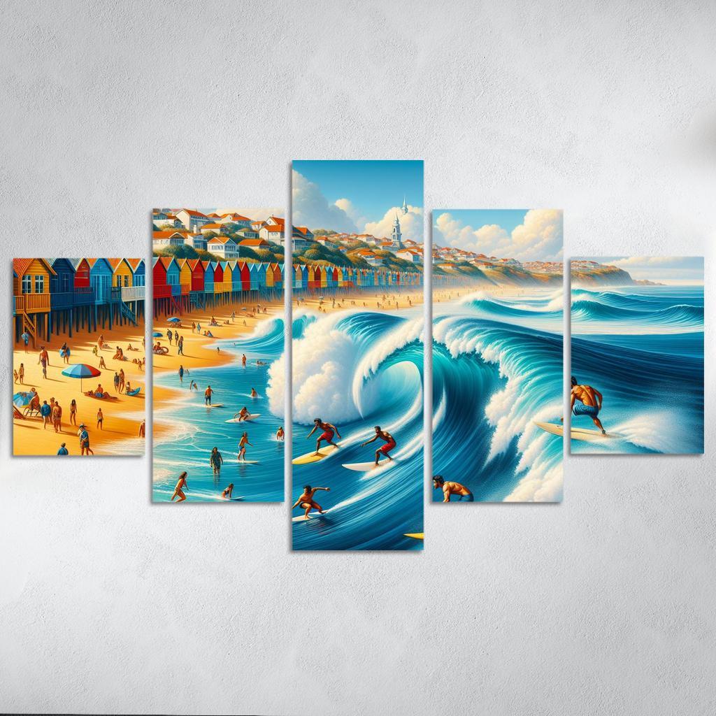 Waves Of Adventure Surfing Retreat Custom Paintings Frame