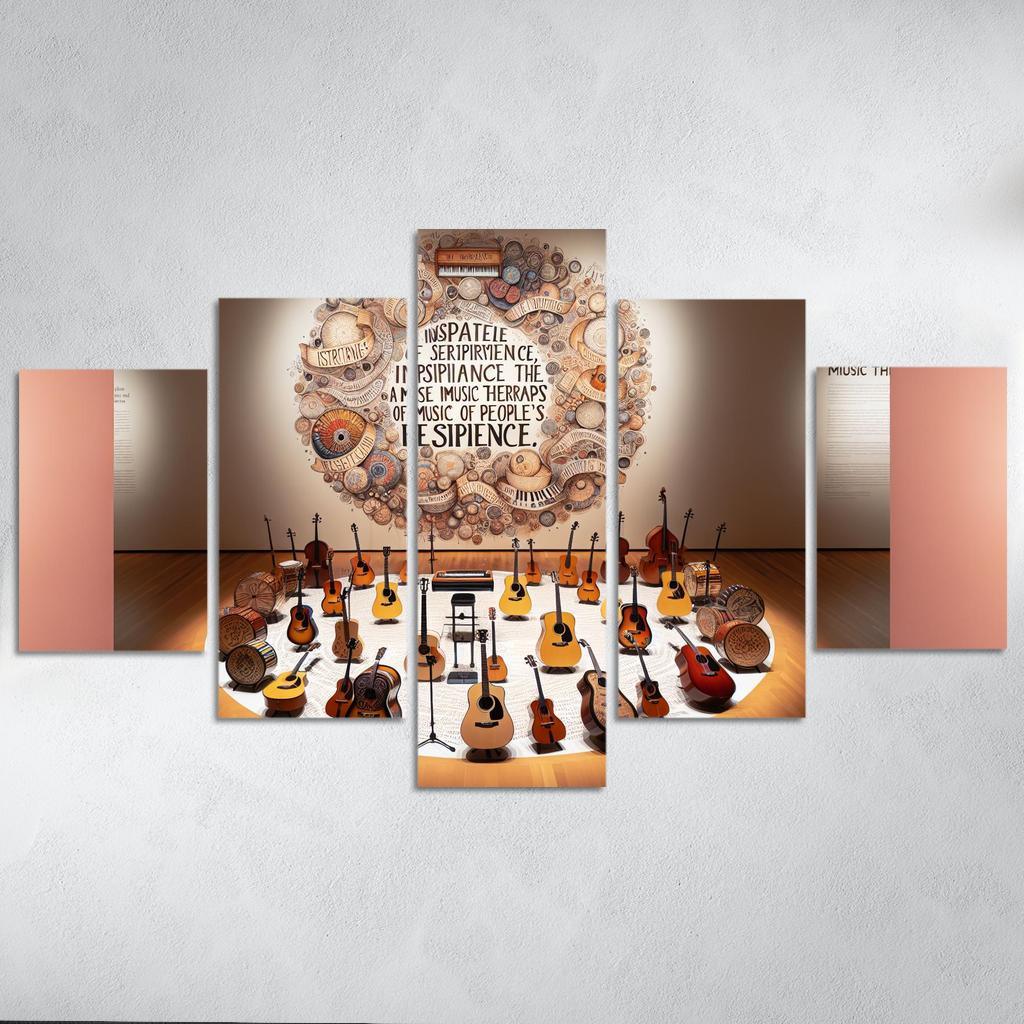 Melodies Of The Unheard Advocating For Music Therapy Multi-panel Paintings