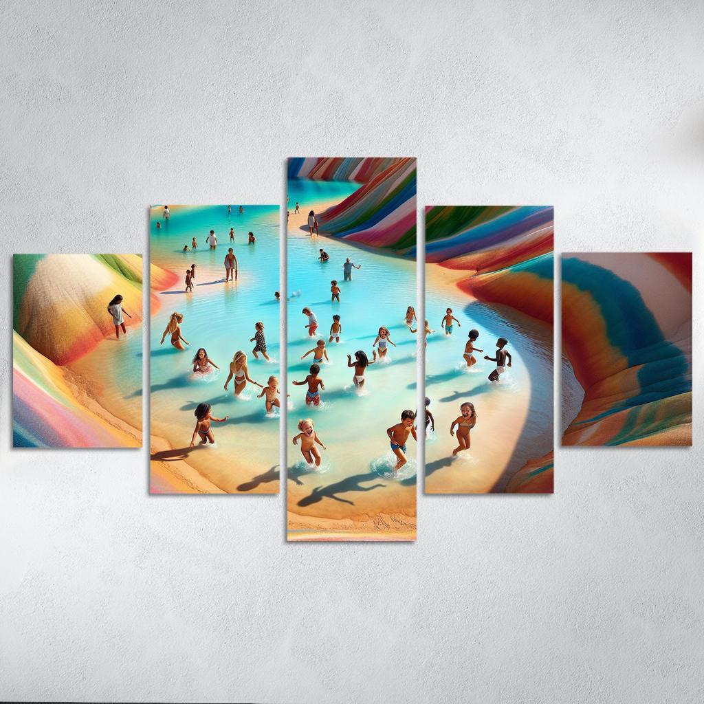 Lagoon Of Dreams Family Adventure Spot Premium Artwork Frames
