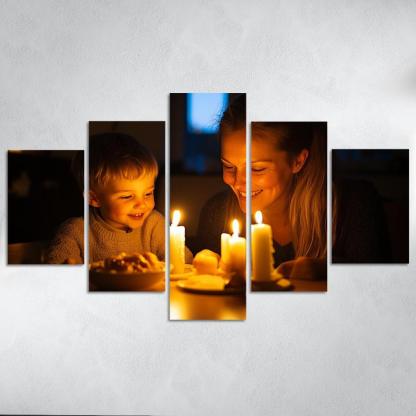 Candlelight Moments Illuminating Love Custom Paintings Frame