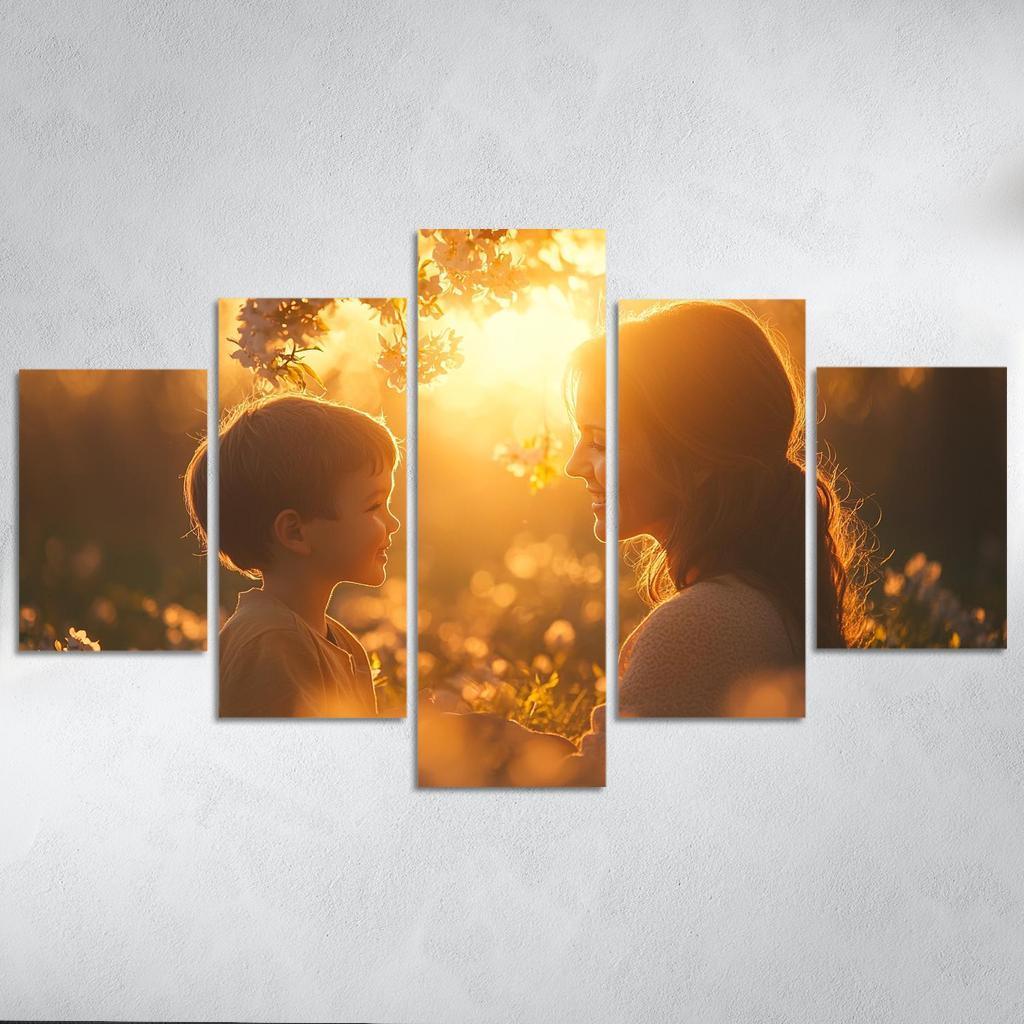 Heartstrings Of Connection A Mothers Unyielding Support Canvas Paintings Frame