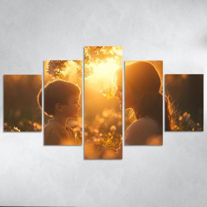 Heartstrings Of Connection A Mothers Unyielding Support Canvas Paintings Frame