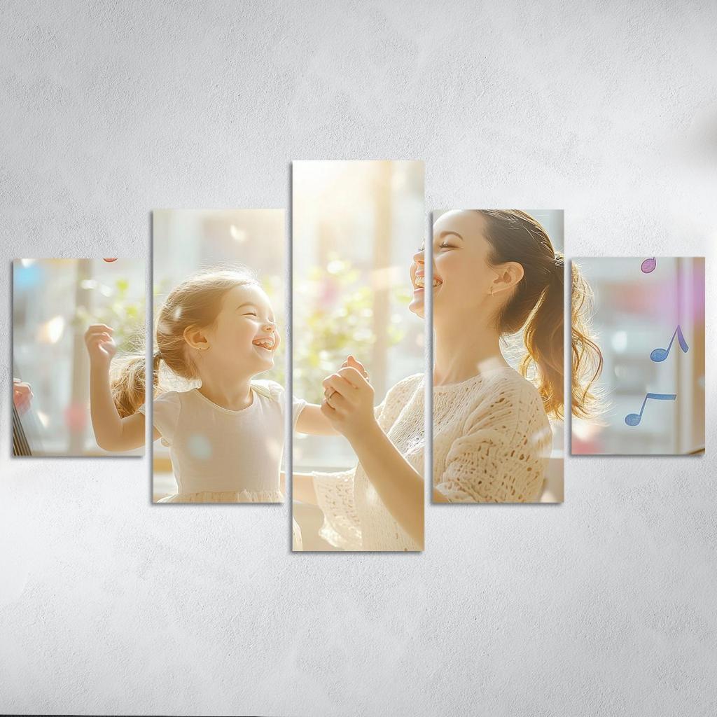 Songs Of The Heart The Melody Of Motherhood Custom Paintings Frame