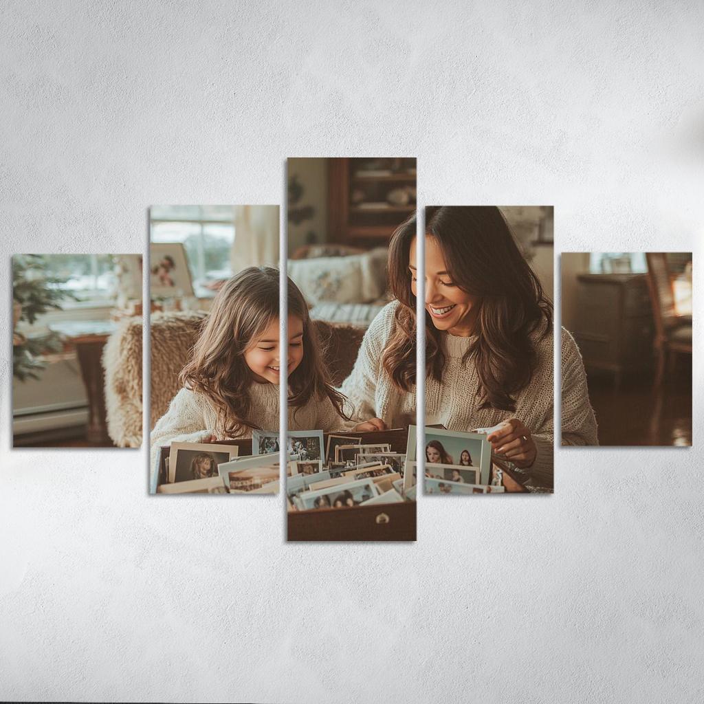 Moments Of Connection A Mothers Heartbeat Custom Paintings Frame
