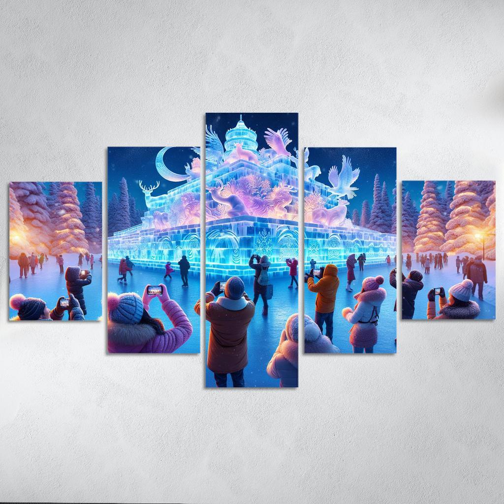 Harbin International Ice And Snow Sculpture Festival - China Modern Paintings Frame
