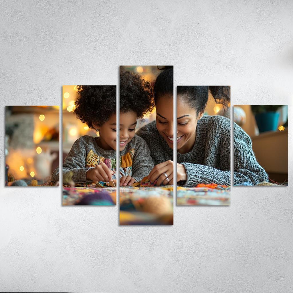Threads Of Love Weaving A Mother's Legacy Canvas Paintings Frame