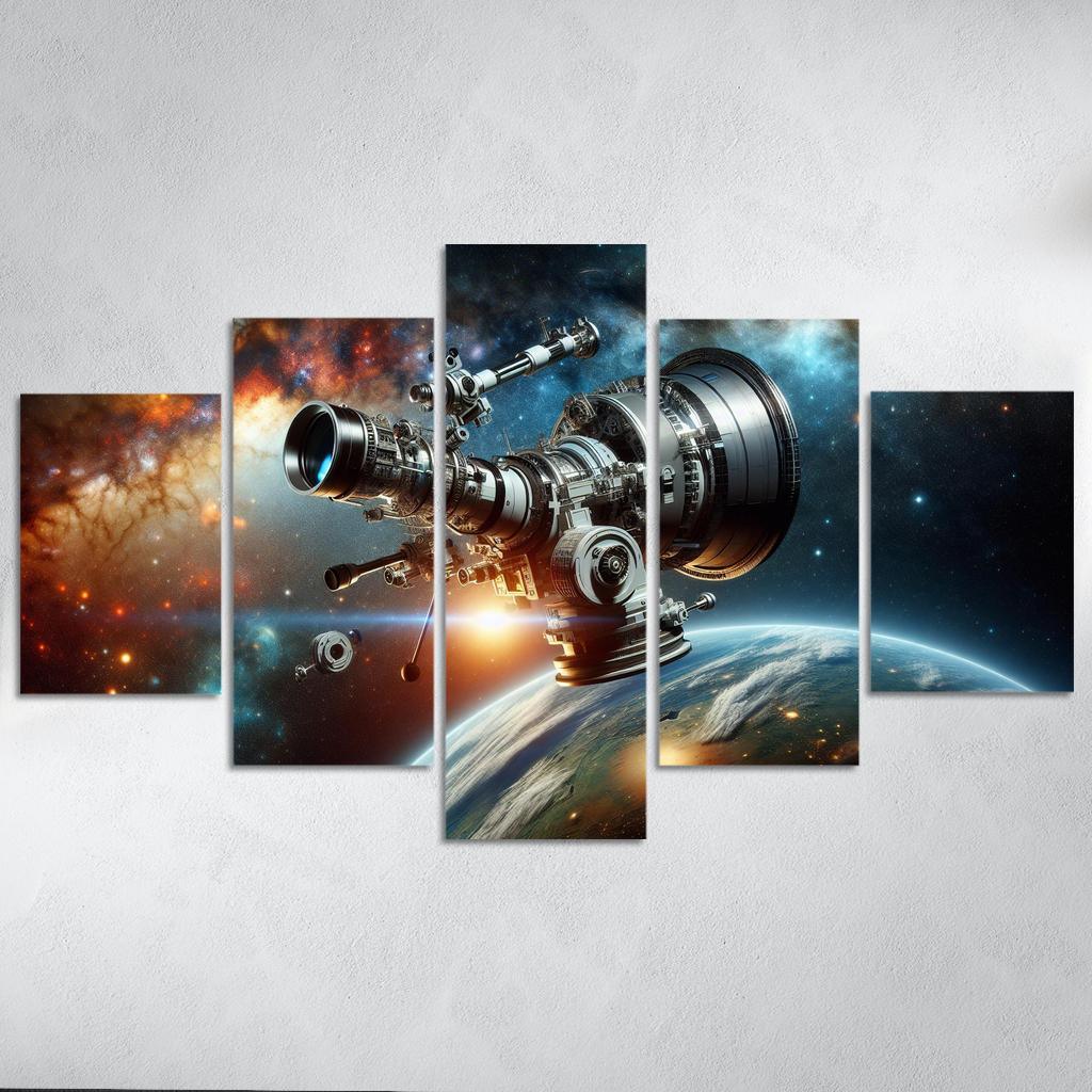 The Wonders Of Space Telescopes Abstract Paintings Frame