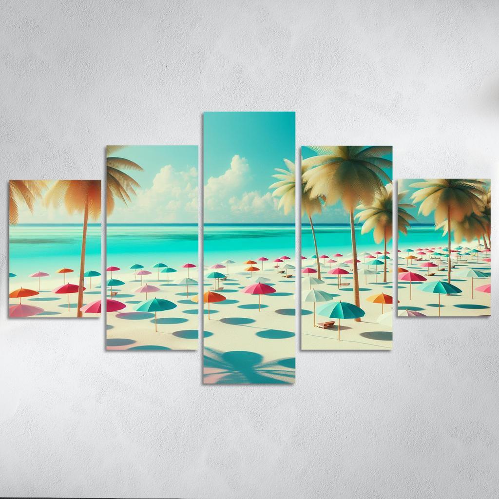 Coconut Grove Tropical Bliss Abstract Paintings Frame