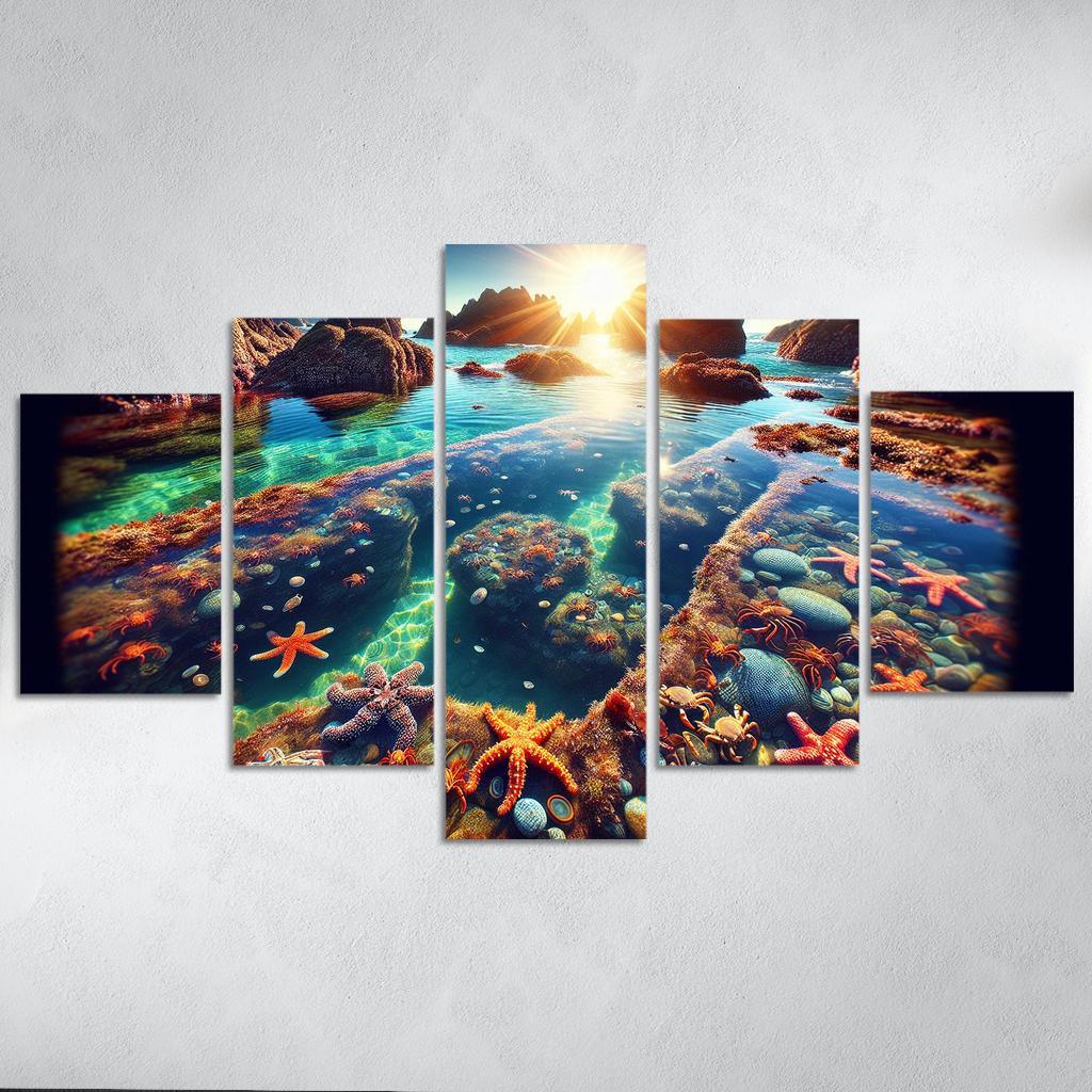 Tranquil Tide Pools Nature's Aquarium Abstract Paintings Frame