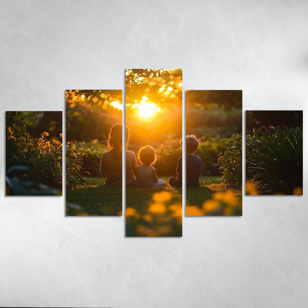 The Light Of Love A Mothers Guidance Canvas Paintings Frame