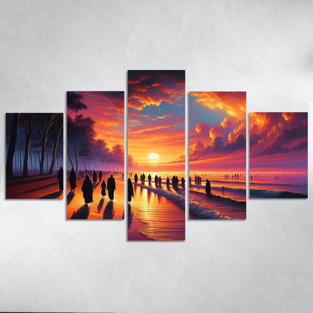 Sunrise Bay Early Morning Magic Multi-panel Paintings