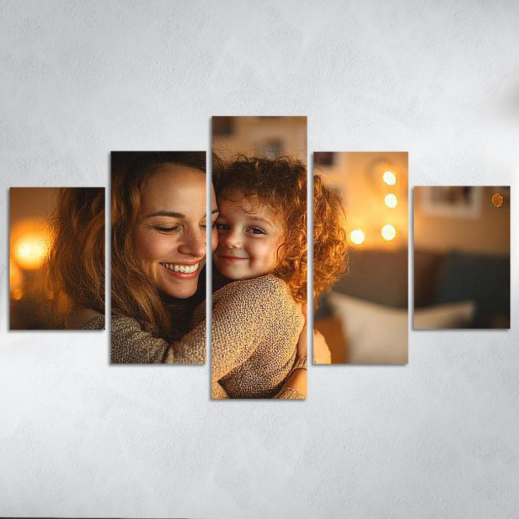 The Bond Of Love A Mothers Embrace Custom Paintings Frame