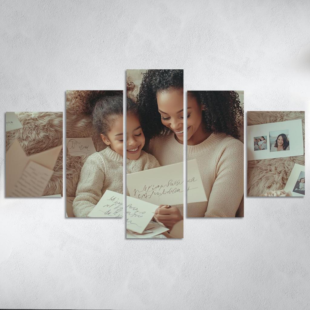 Handwritten Memories The Ink Of Love Canvas Paintings Frame