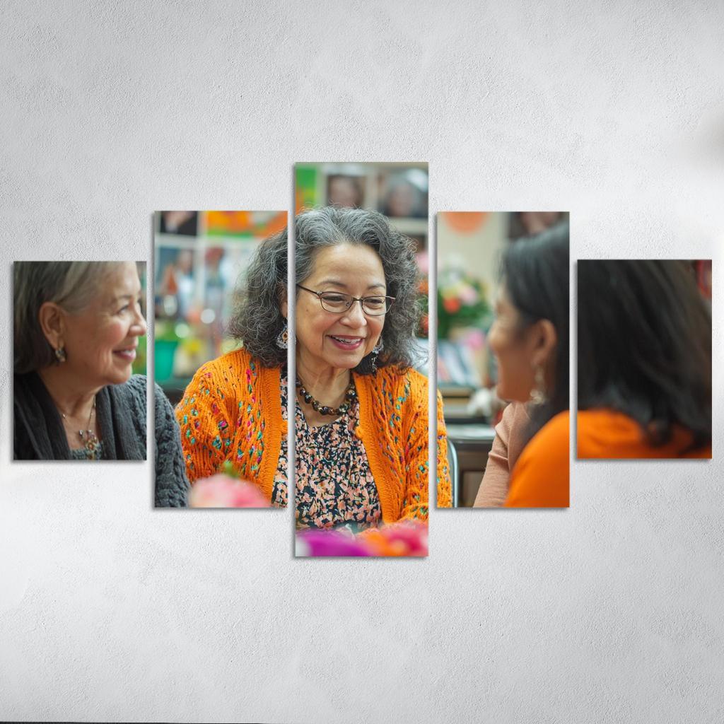 Threads Of Connection A Mothers Love Modern Paintings Frame