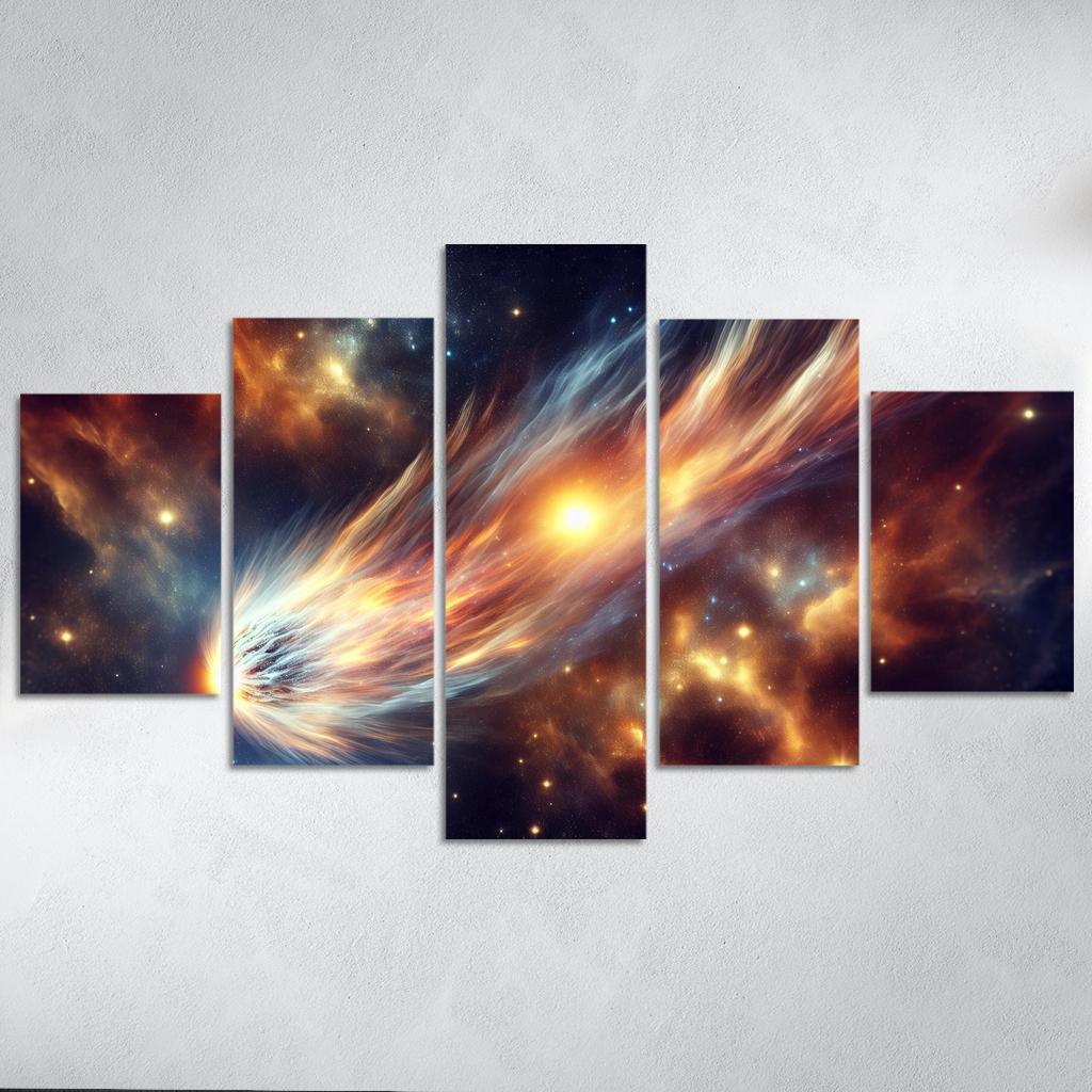 The Allure Of Comets And Their Trails Abstract Paintings Frame