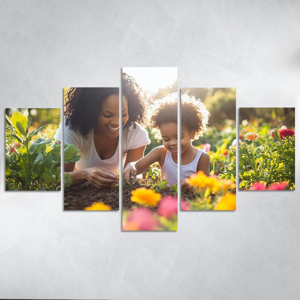 Seeds Of Tomorrow A Mothers Vision Canvas Paintings Frame