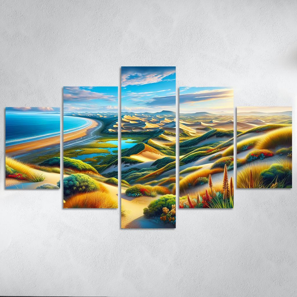 Whispering Dunes An Adventure Awaits 5 Piece HD Canvas Wall Art-Original Frame