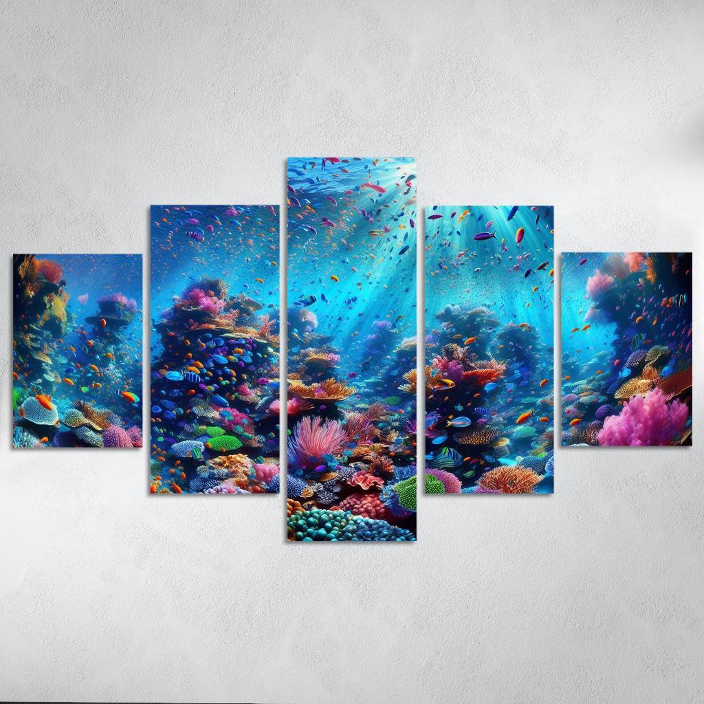 Coral Haven Underwater Wonderland Premium Artwork Frames