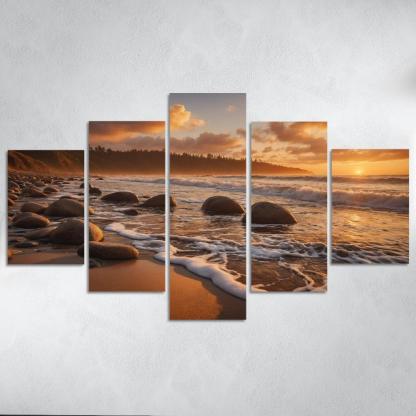 The Enchanted Coast Of Amber Waves Art Trends