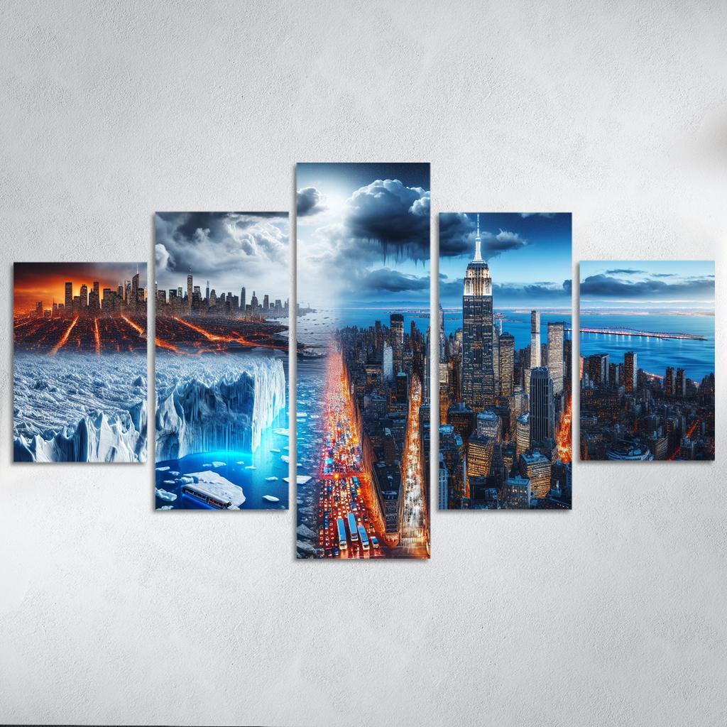 Sounding The Alarm Climate Crisis Awareness Custom Paintings Frame