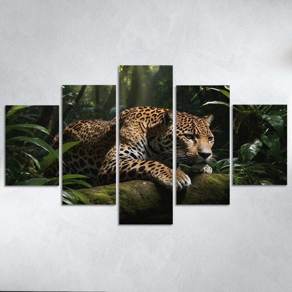 The Mighty Jaguar Stealthy Forest Predator Canvas Paintings Frame