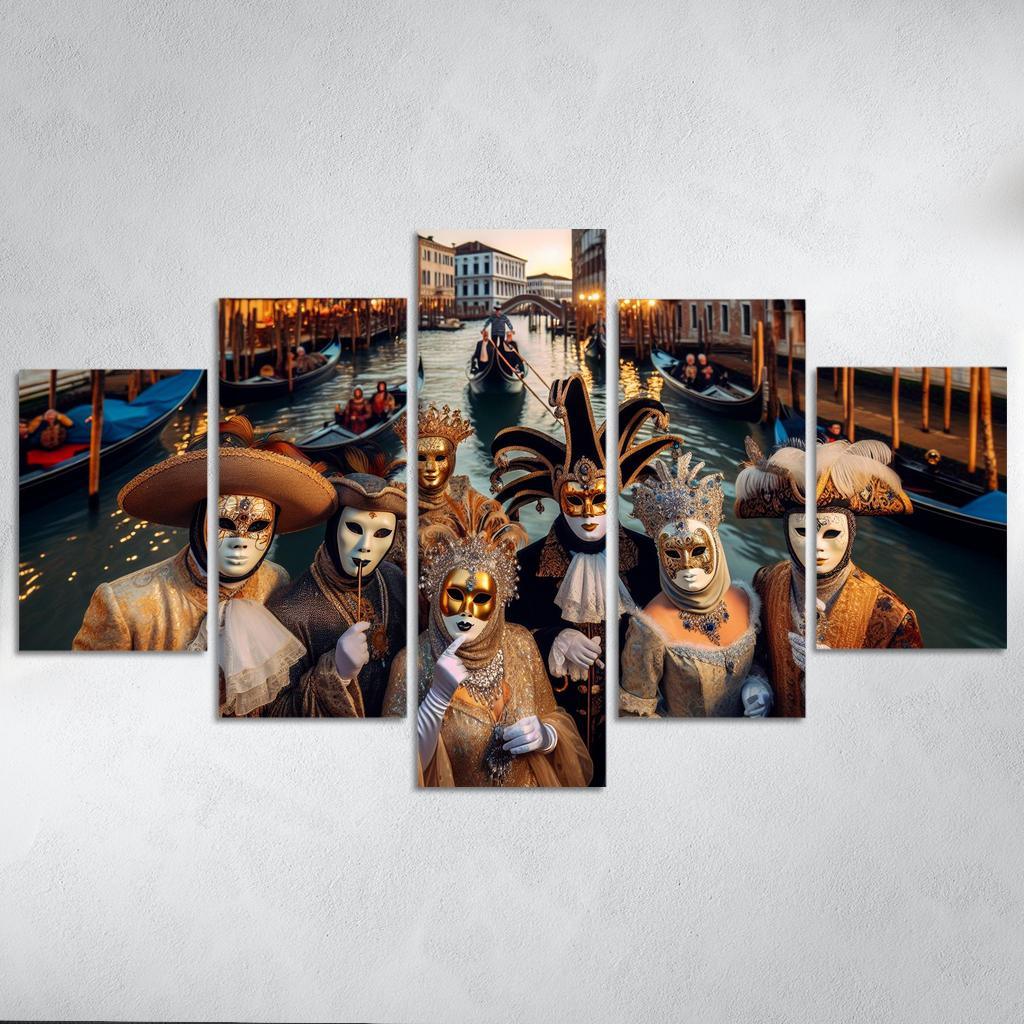 Carnival Of Venice - Italy Framed Paintings