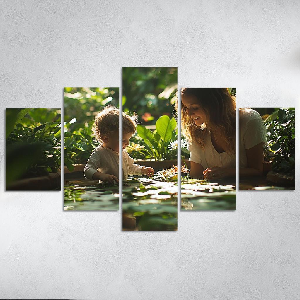 Reflections Of Love A Mothers Wisdom In Nature Canvas Paintings Frame