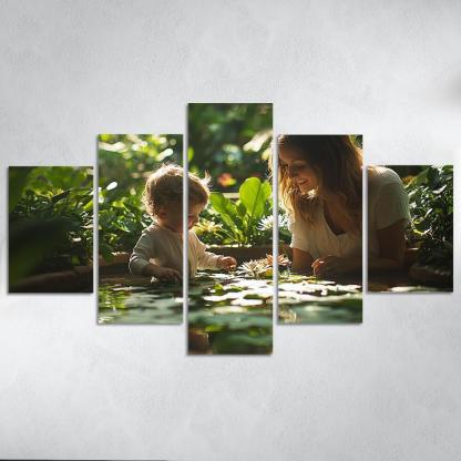 Reflections Of Love A Mothers Wisdom In Nature Canvas Paintings Frame