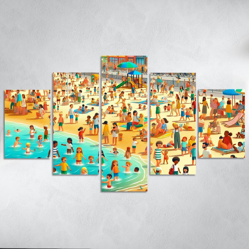 Sunshine Coast Family Fun And Activities Modern Paintings Frame