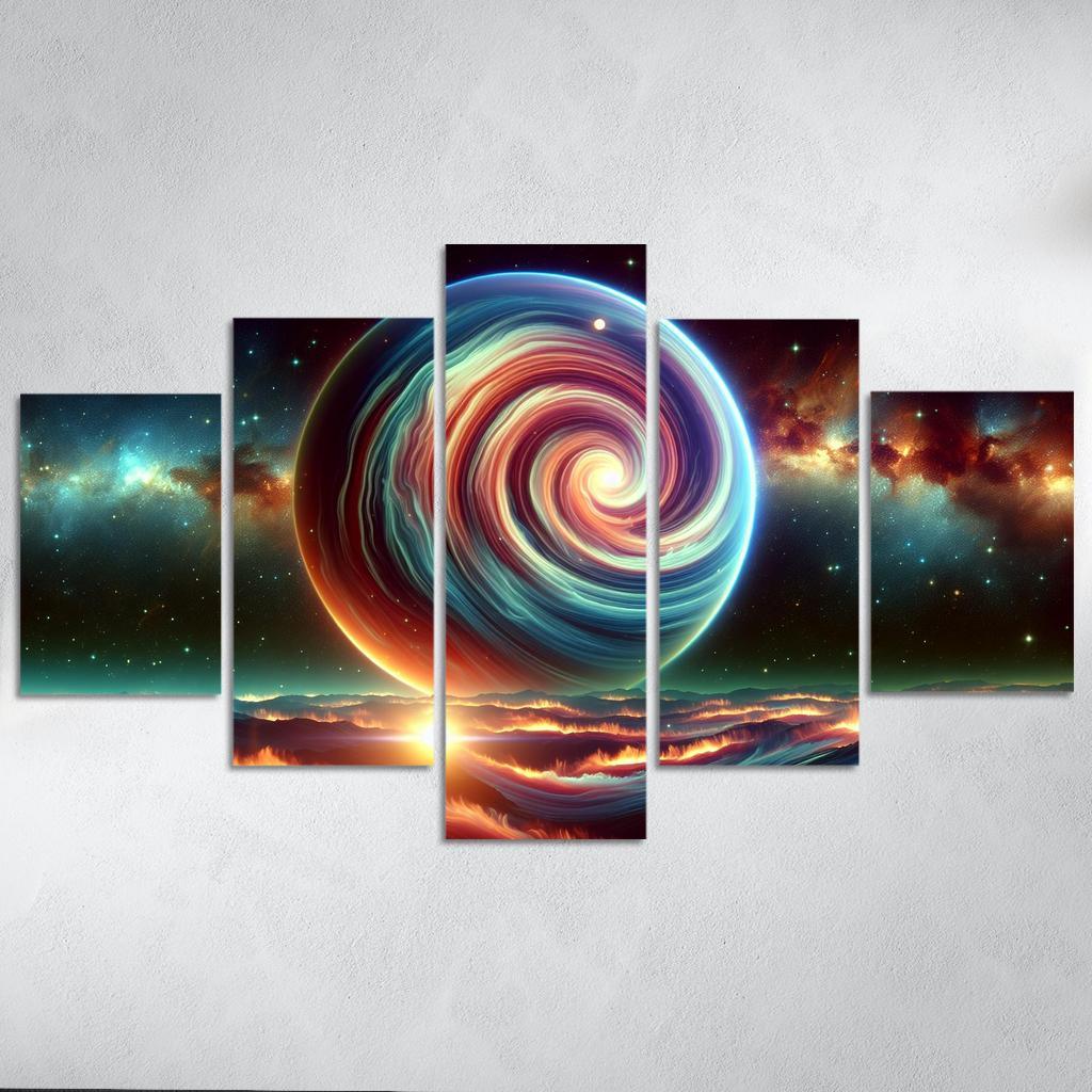 The Hidden World Of Gas Giants Abstract Paintings Frame