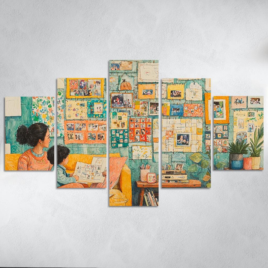 The Tapestry Of Family A Mothers Weaving Custom Paintings Frame