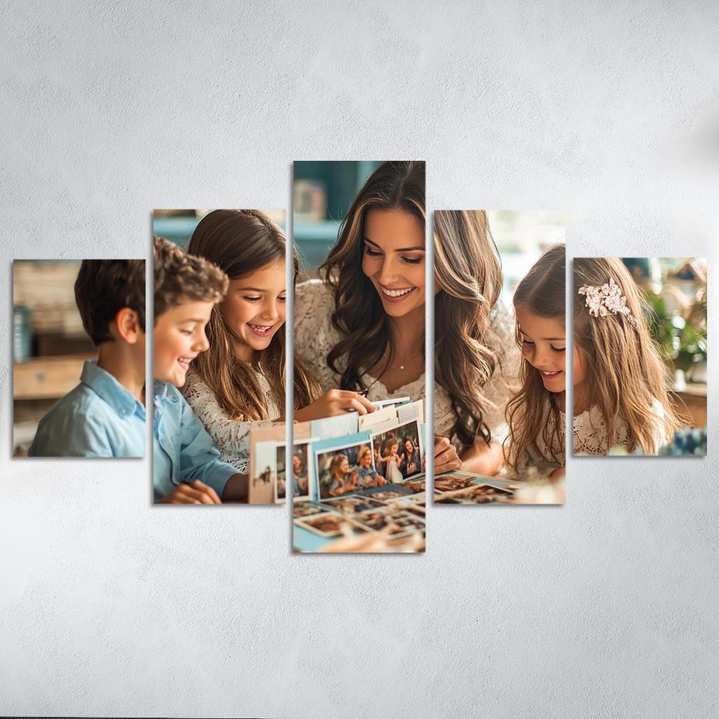 Mosaic Of Memories A Mothers Love Canvas Paintings Frame