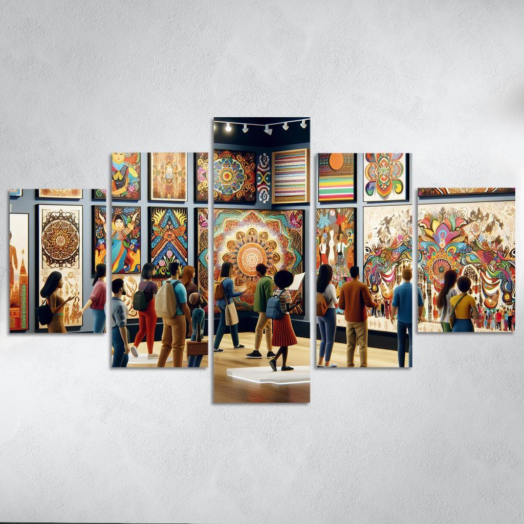 Bridging Cultures Artistic Expressions Of Unity Framed Paintings