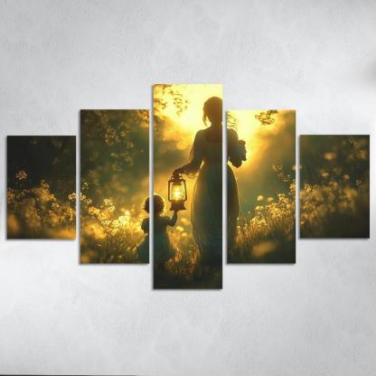 Shadows Of Love A Mothers Guiding Light Canvas Paintings Frame