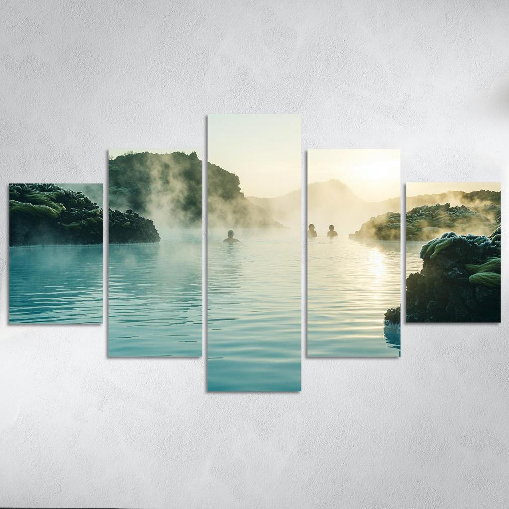 The Blue Lagoon Abstract Paintings Frame