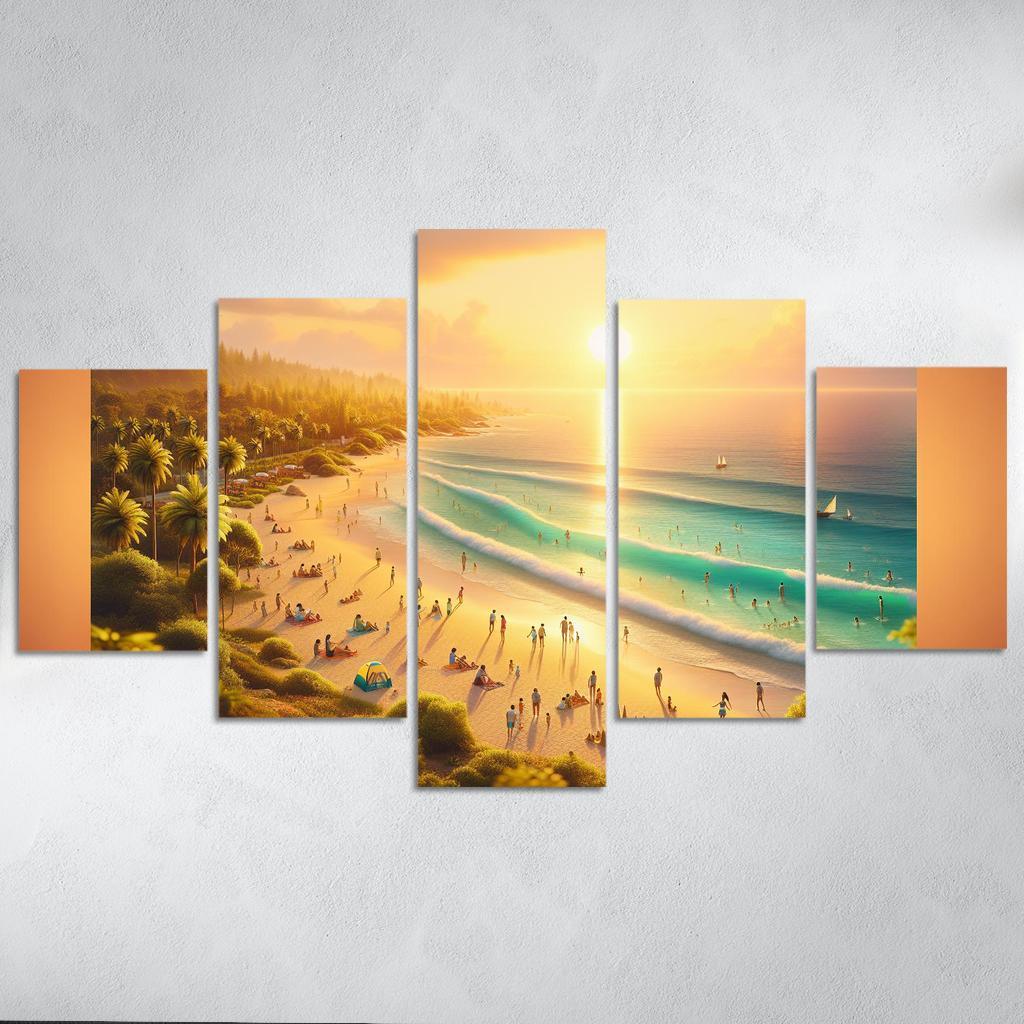 Paradise Point Beach Custom Paintings Frame
