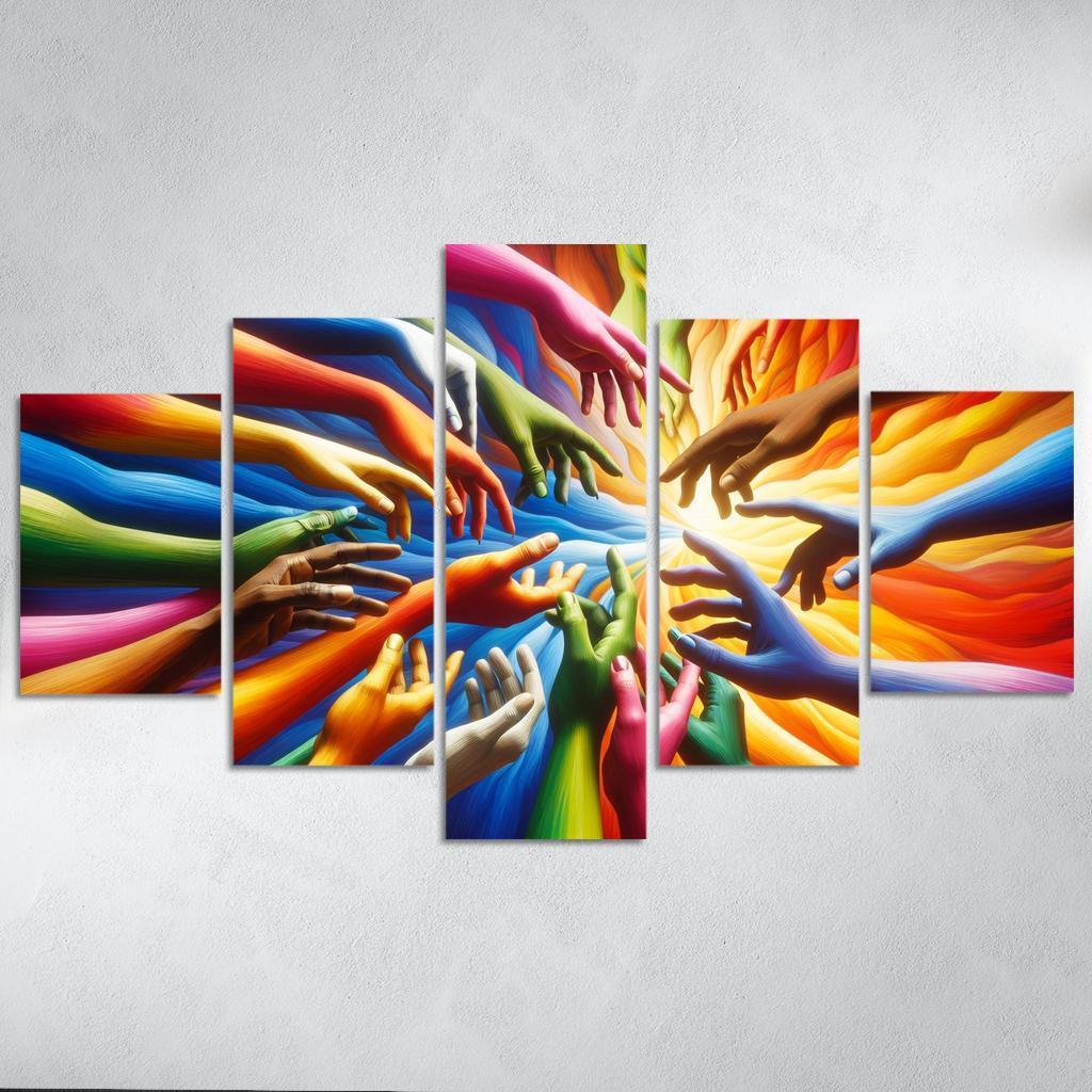 Building Bridges Unity In Diversity Custom Paintings Frame