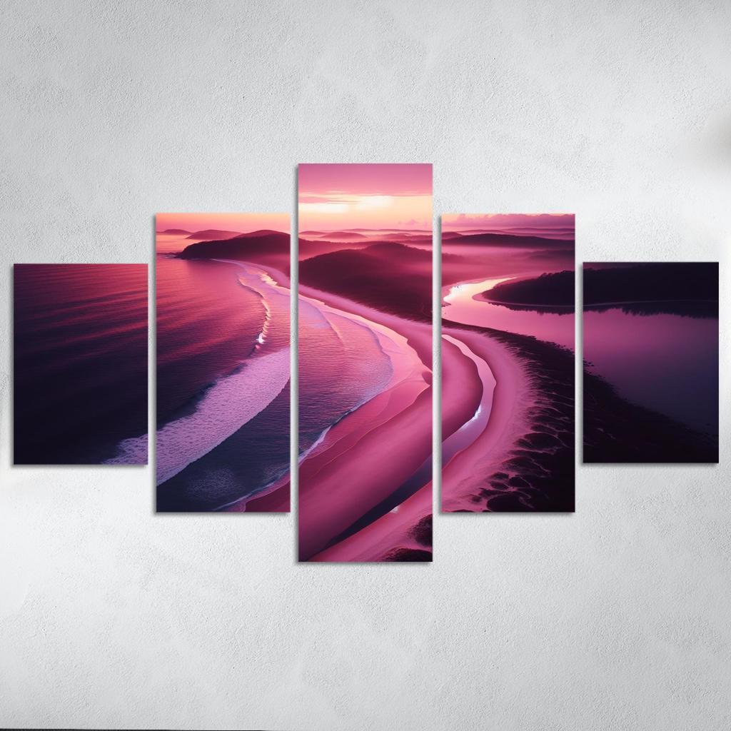 Violet Cove Enchanted Sunrise Spot Custom Paintings Frame