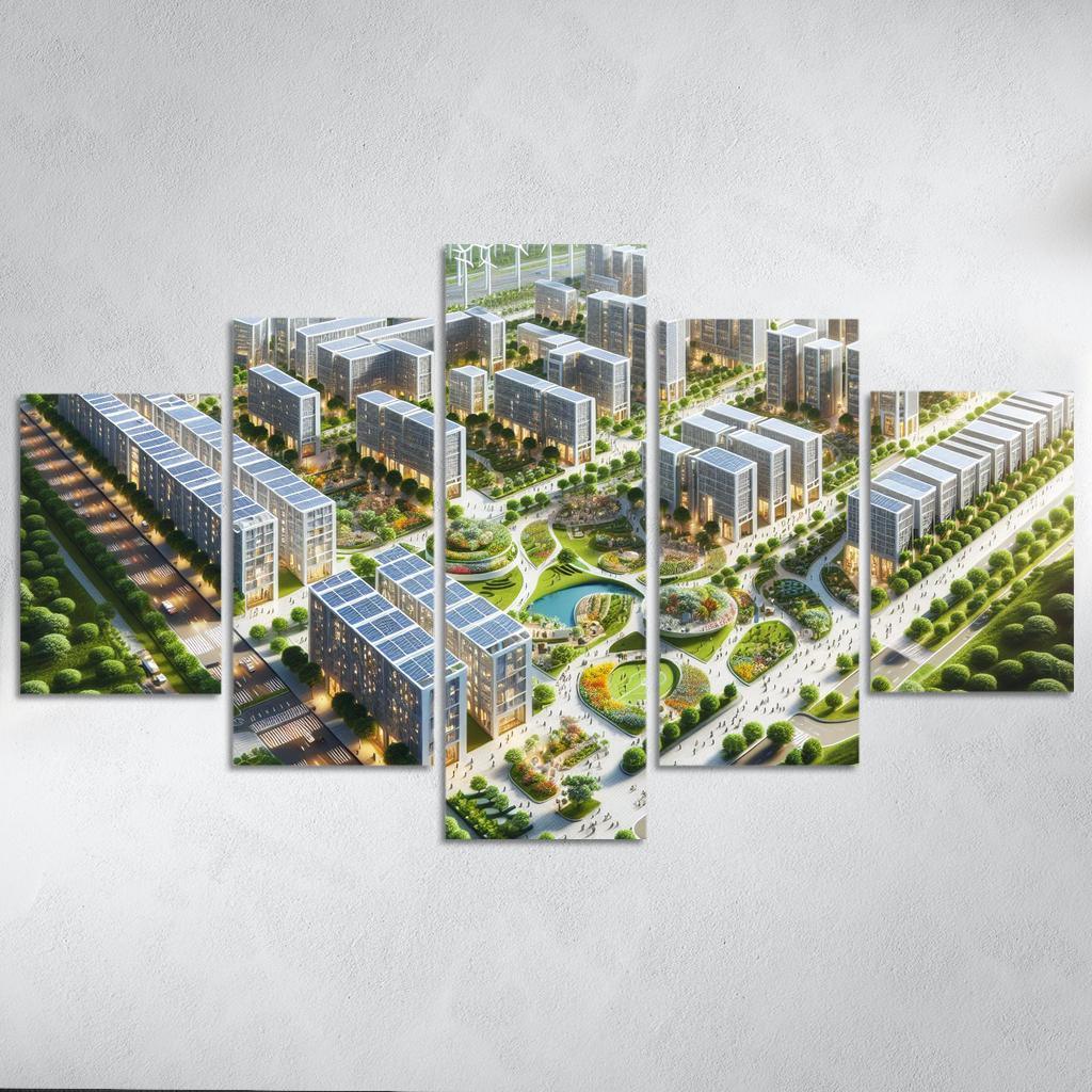 The Zero Energy Town Custom Paintings Frame