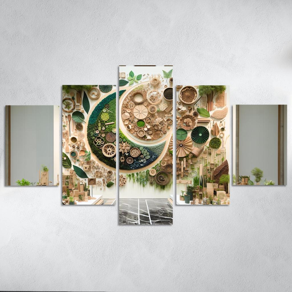 Nature's Art The Beauty Of Sustainable Practices Multi-panel Paintings