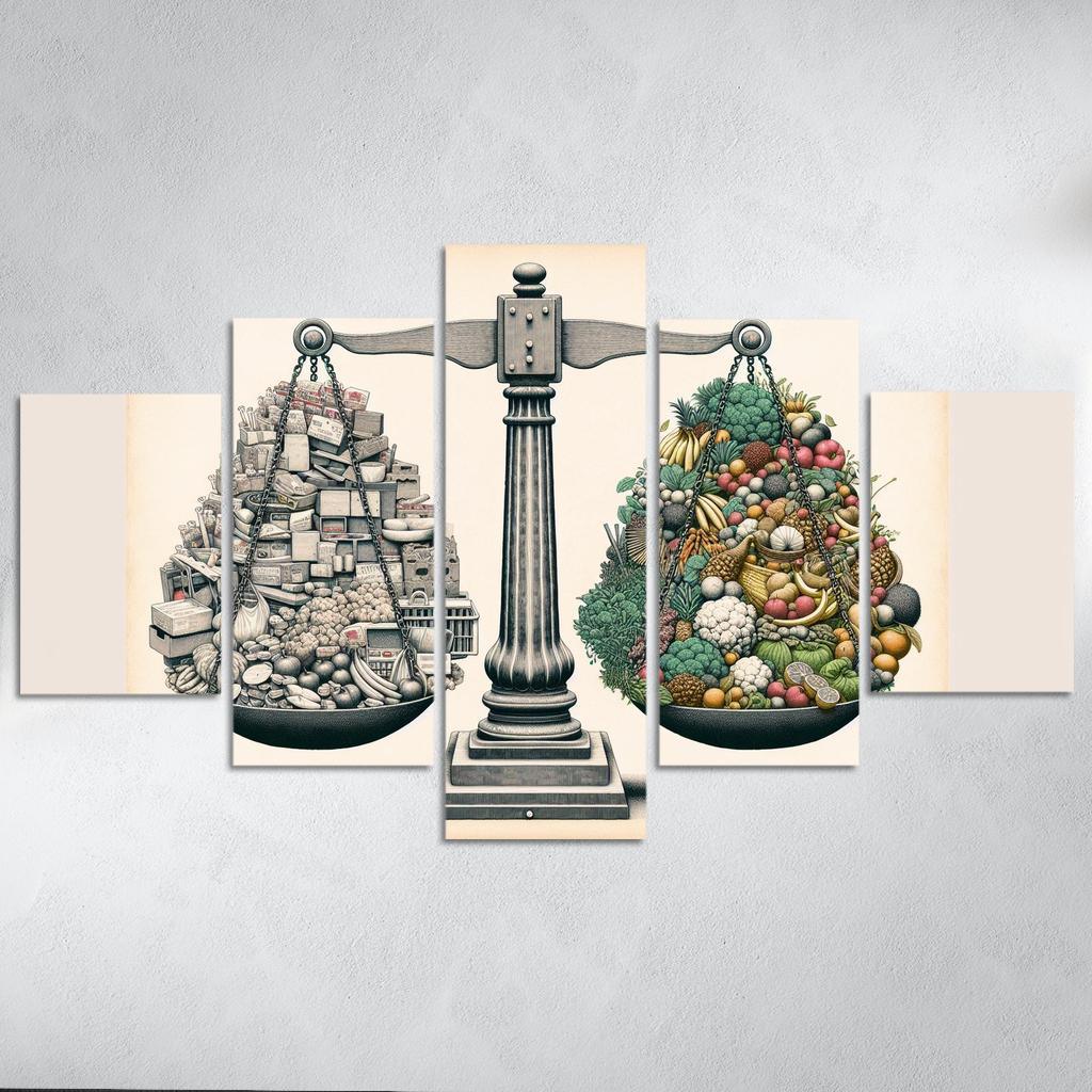 The Price Of Progress The Cost Of Consumerism Custom Paintings Frame