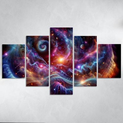 Celestial Interplay Of Frequencies Premium Artwork Frames