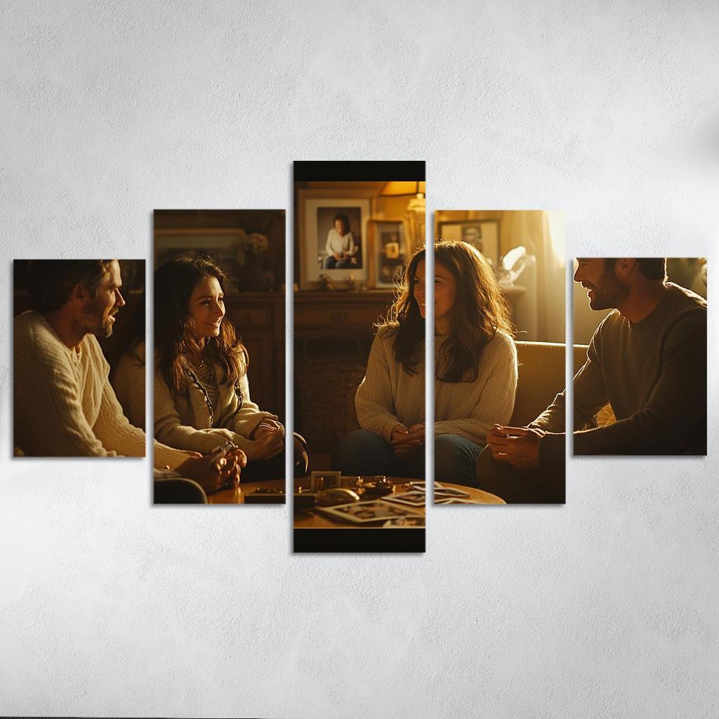 Moments Of Reflection A Mothers Heart Modern Paintings Frame